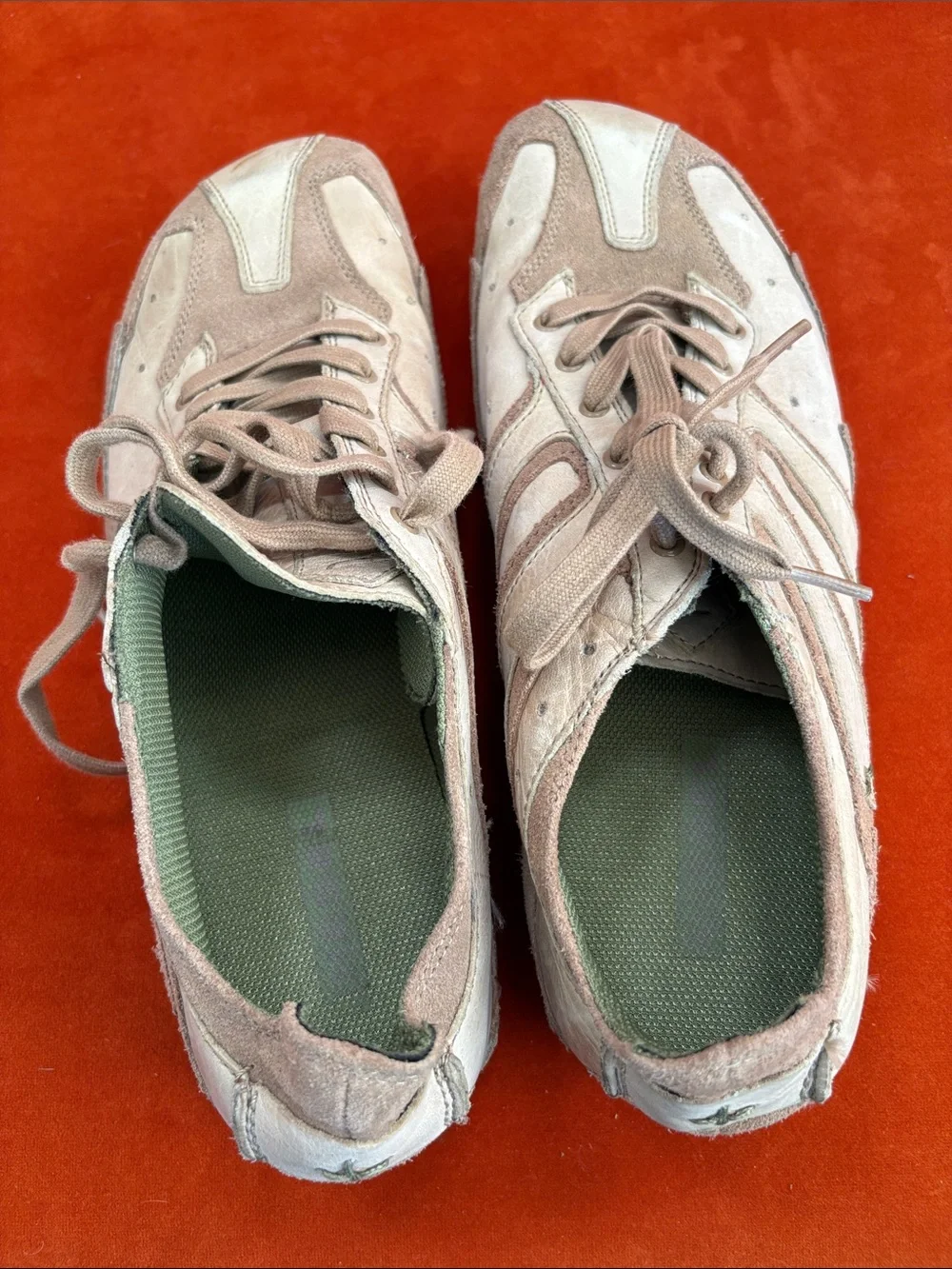 Vintage Diesel Kashi Men's Sneakers in Taupe and Cream. 10.5 Men